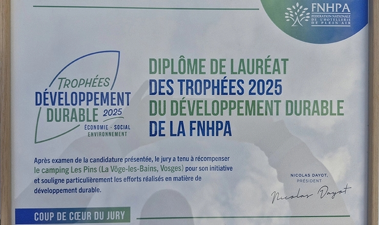 Le camping Les Pins à à Bains-les-Bains dans les Vosges apporte une grande attention à sa consommation et à l’utilisation de l’eau.